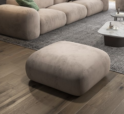 L'Ottoman - Pouf velours 90x70x44cm